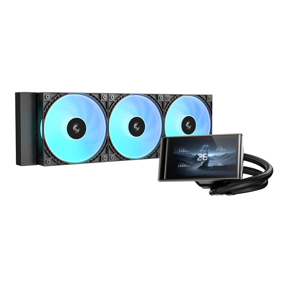 CPU LIQUID COOLER (ระบบระบายความร้อนด้วยน้ำ) DEEPCOOL LT360 VISION ARGB - BLACK