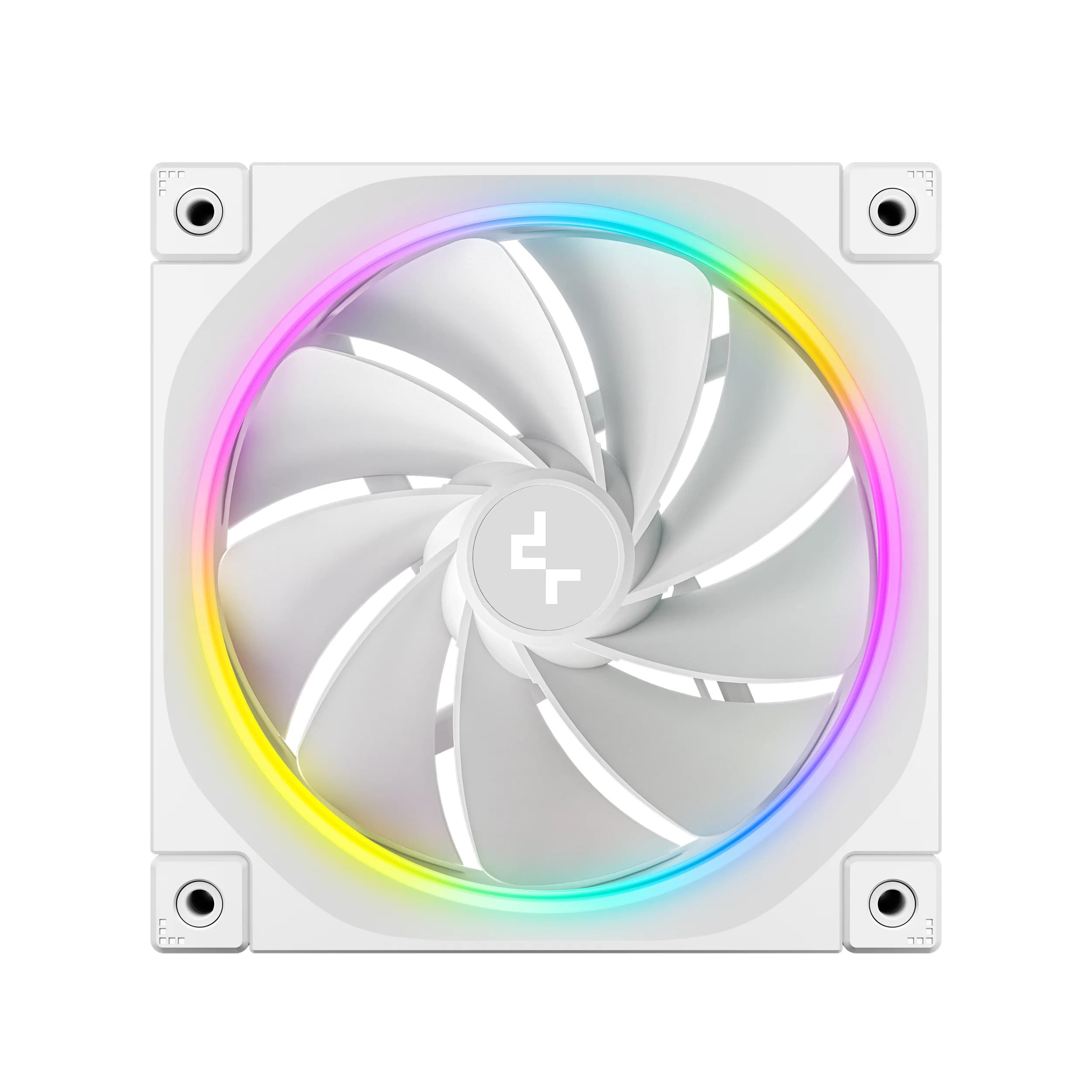 CASE FAN (พัดลมเคส) DEEPCOOL FL12R WH - 120MM ARGB PWM REVERSE BLADE WHITE