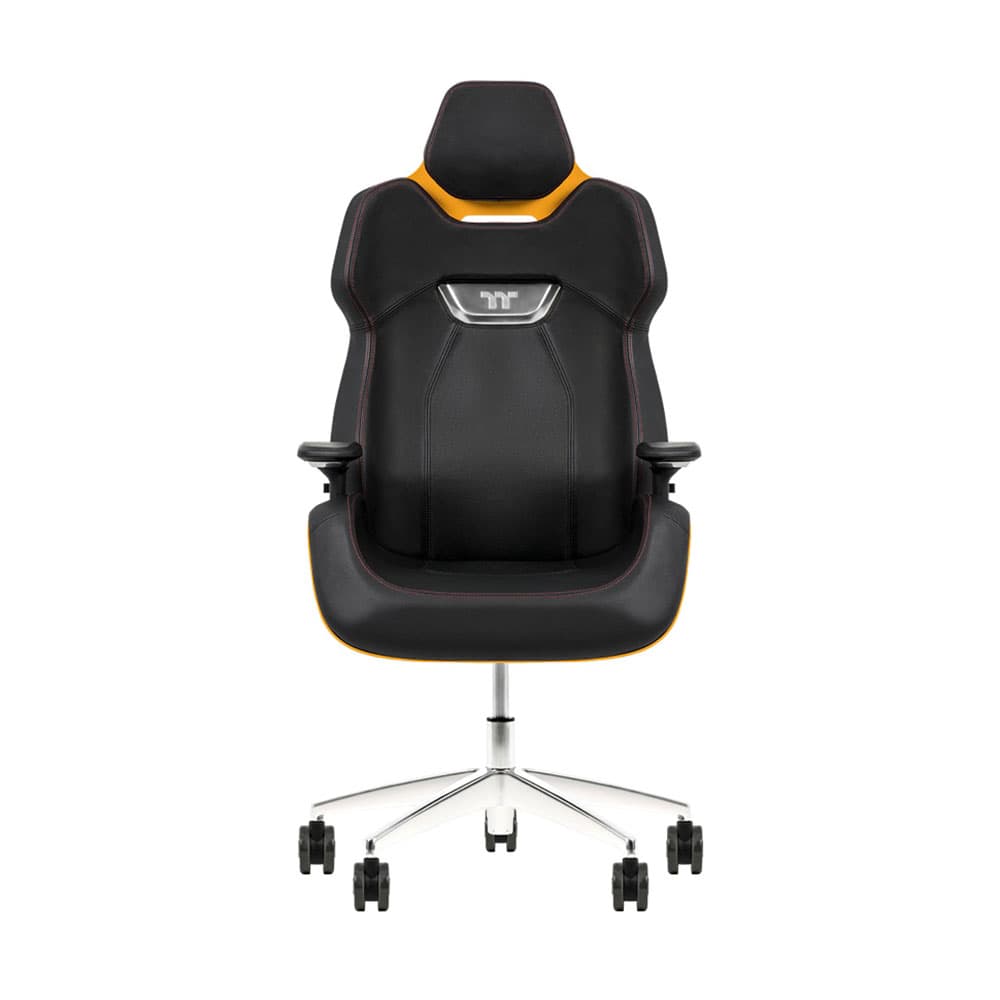 GAMING CHAIR (เก้าอี้เกมมิ่ง) THERMALTAKE ARGENT E700 REAL LEATHER (GGC-ARG-BYLFDL-01) (SANGA YELLOW) (สินค้าต้องประกอบก่อนใช้งาน)
