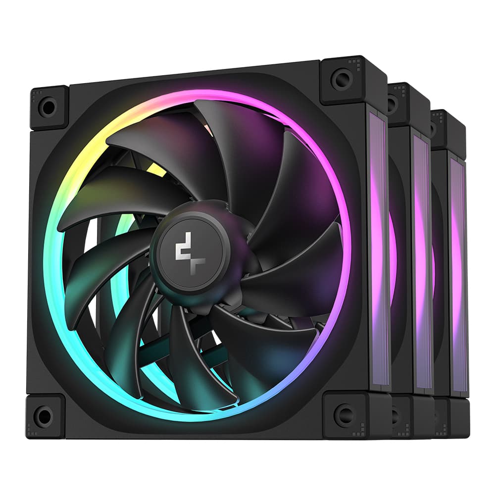 CASE FAN (พัดลมเคส) DEEPCOOL FL12 3 IN 1 - 120MM ARGB PWM BLACK