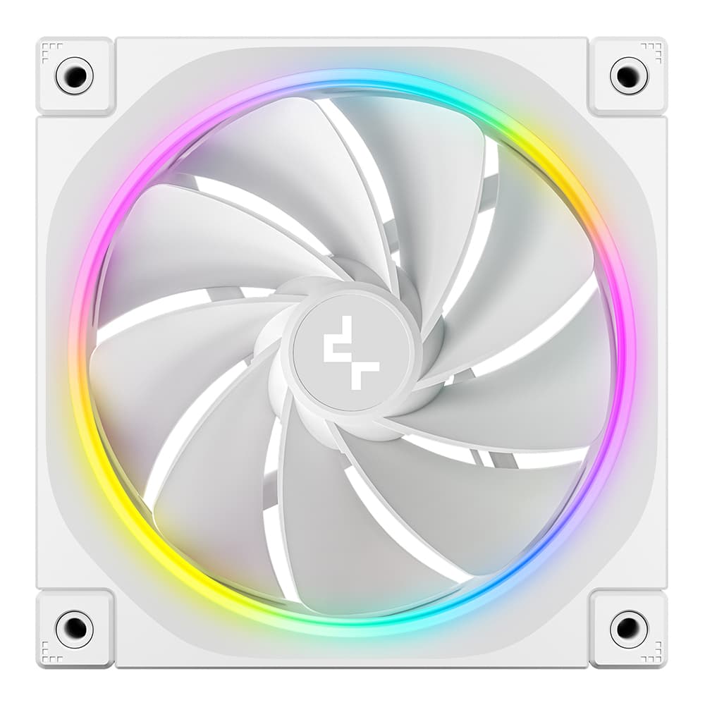 CASE FAN (พัดลมเคส) DEEPCOOL FL12R WH - 120MM ARGB PWM REVERSE BLADE WHITE