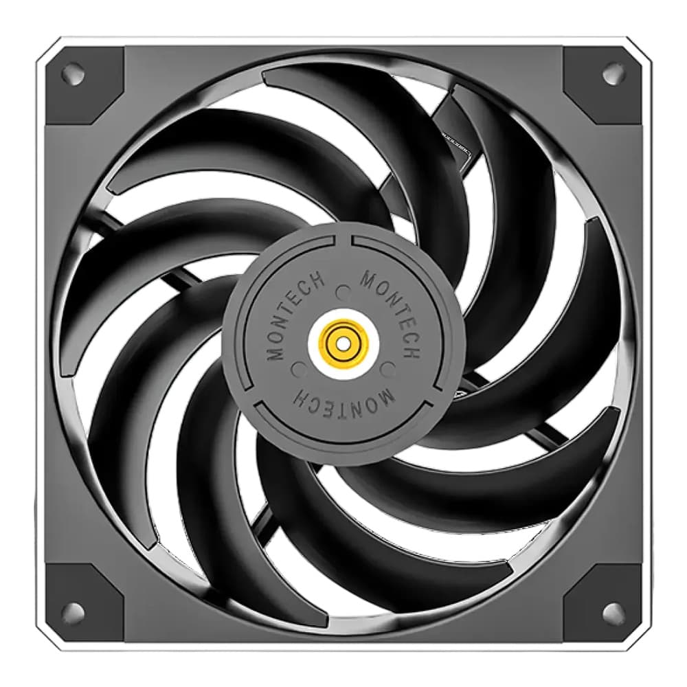 CASE FAN (พัดลมเคส) MONTECH METAL 120 PWM - 120MM PWM BLACK