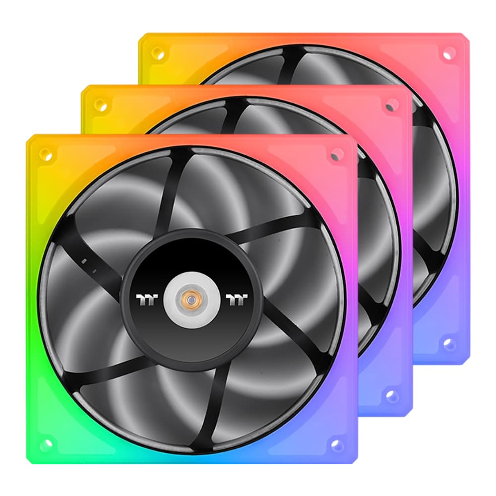 CASE FAN (พัดลมเคส) THERMALTAKE TOUGHFAN 14 RGB - 140MM RGB BLACK CL-F136-PL14SW-A 3-PACK