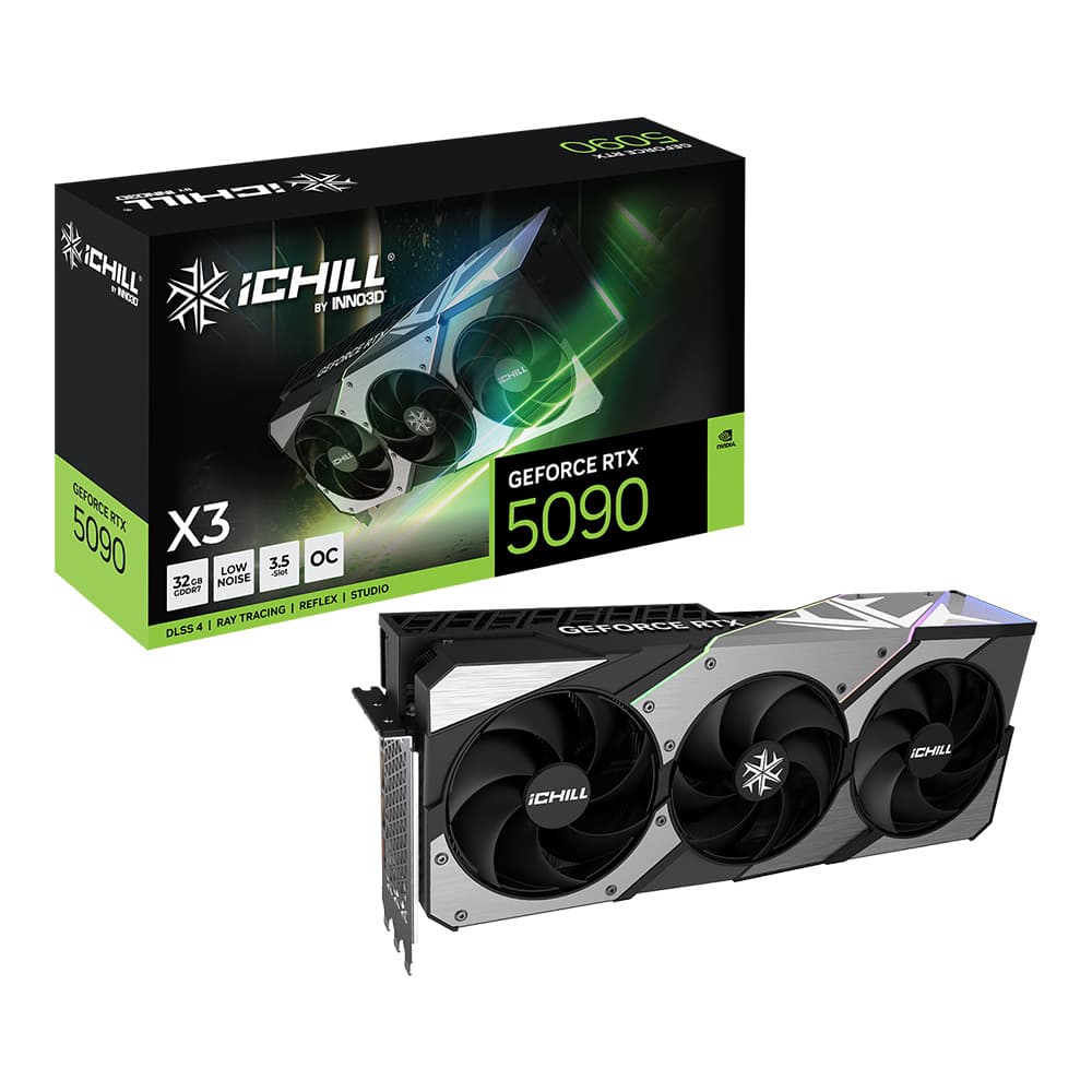 VGA (การ์ดแสดงผล) INNO3D GEFORCE RTX 5090 ICHILL X3 - 32GB GDDR7 C50903-32D7X-175967H