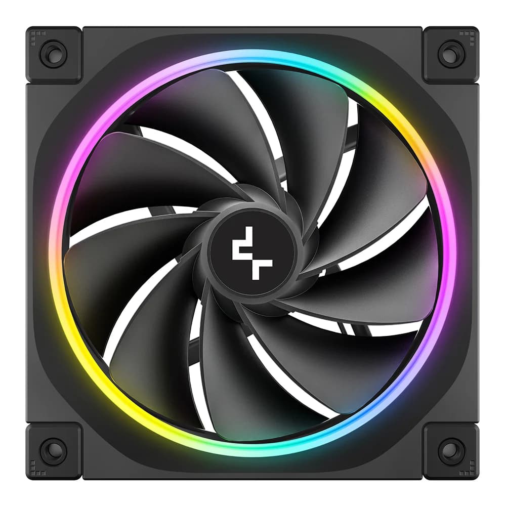 CASE FAN (พัดลมเคส) DEEPCOOL FL12R - 120MM ARGB PWM REVERSE BLADE BLACK