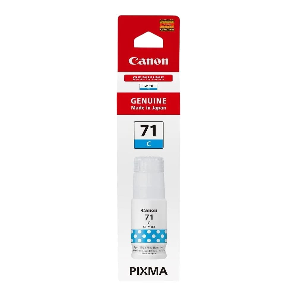 INK (หมึกสำหรับเครื่องพิมพ์) CANON GI-71 C - CYAN