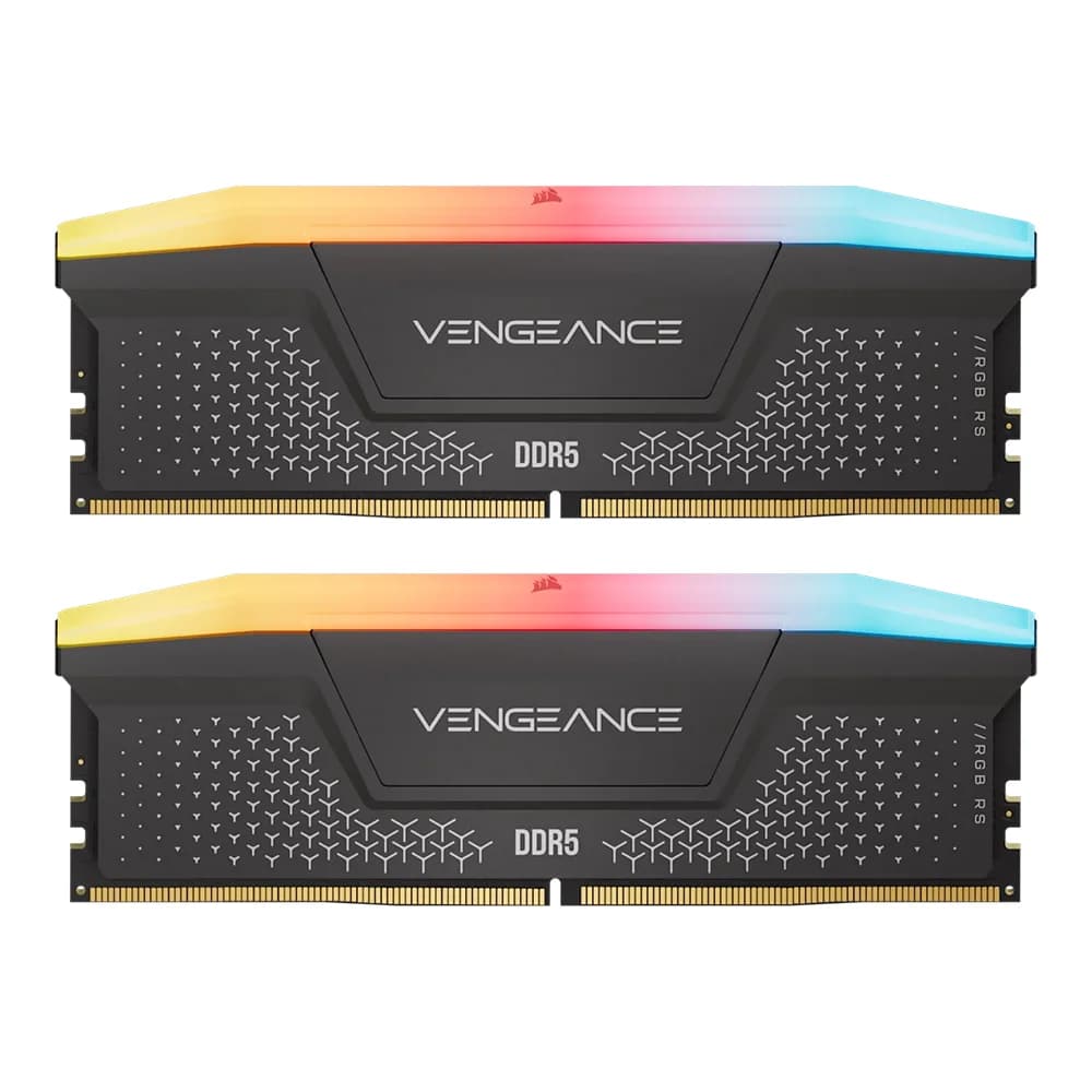 BM - 32GB (16GBx2) DDR5 6000MHz RAM (หน่วยความจำ) CORSAIR VENGEANCE RGB RS DDR5 - AMD EXPO INTEL XMP CL36 GREY CMG32GX5M2E6000Z36