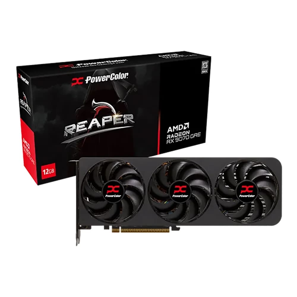 BM - VGA (การ์ดแสดงผล) POWERCOLOR REAPER AMD RADEON RX 9070 GRE 12GB GDDR6
